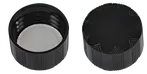24-414 PHENOLIC CAP WITH PV LINER FOR BOSTEN BOTTLE FLUTED TOP RIBBED SIDE